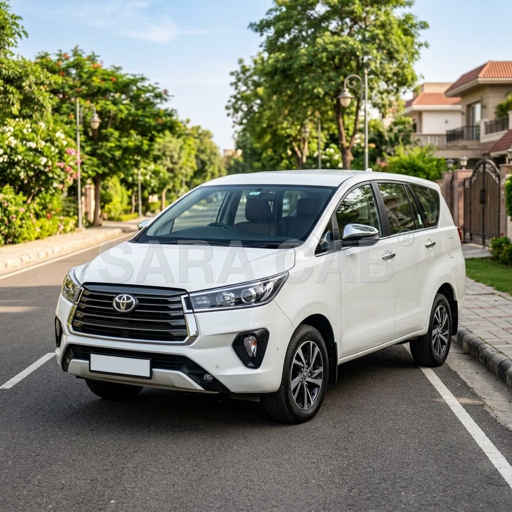 Toyota Innova Crysta — India market premium SUV ideal for SARA CAB outstation and family travel